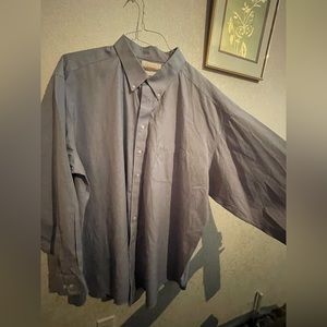 Roundtree & YorkeGold Label long Sleeve Poplin Large Plaid Sport Shirt.